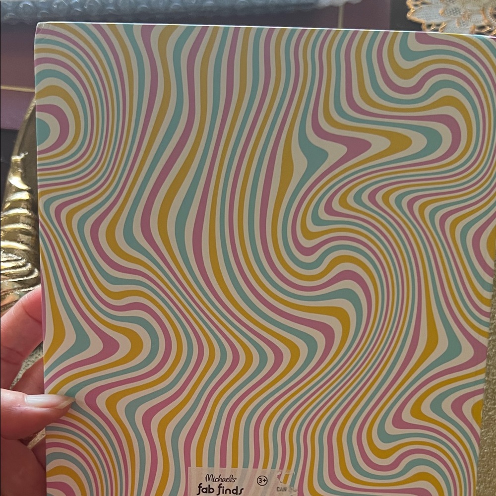 #1192: Colorful Cat Embroidered Art Journal Book - Picture 3 of 5